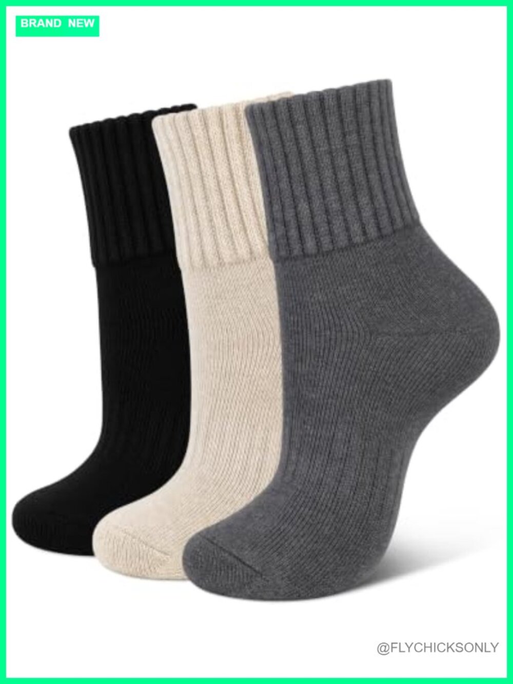Women's Thermal Cushioned Crew Boot Socks Winter Warm Cozy Gift